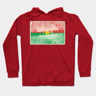 Burkina Faso Vintage style retro souvenir Hoodie